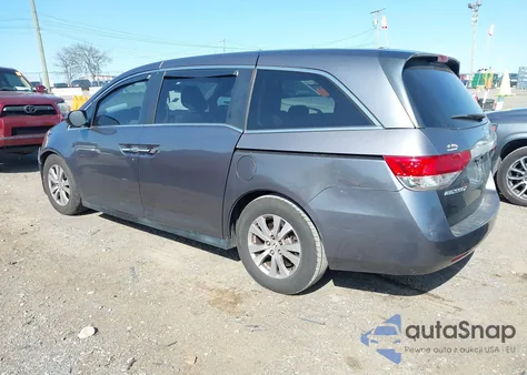 2014 Honda Odyssey Ex-L from USA, damaged, VIN 5FNRL5H67EB129799